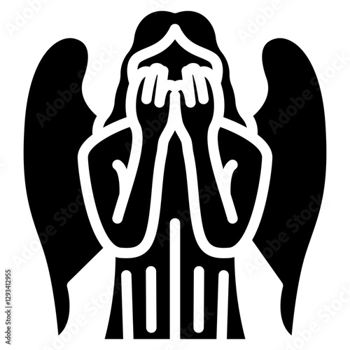 Weeping Angel Vector Icon