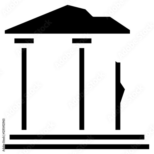 Ancient Ruins Vector Icon