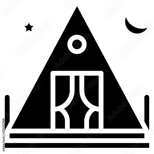 Bedouin Tent Vector Icon