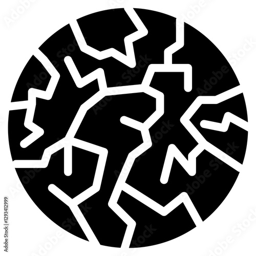 Cracked Earth Vector Icon