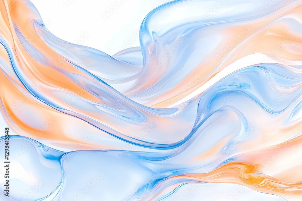 Obraz premium Abstract flowing liquid colors
