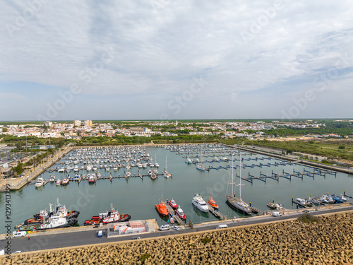 Obraz w ramie Faro del Picacho en Mazagon, Huelva, Andalucia, España