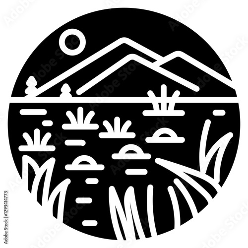 Marshland Vector Icon