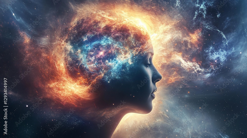 human head in space human head in space