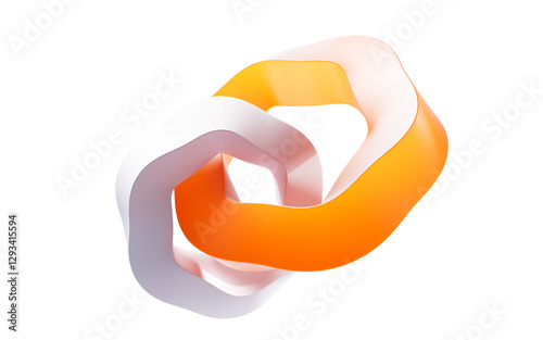 Fototapeta Naklejka Na Ścianę i Meble -  Abstract golden hexagonal geometry, 3d rendering.