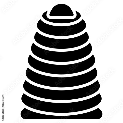Rainbow Stacker Vector Icon
