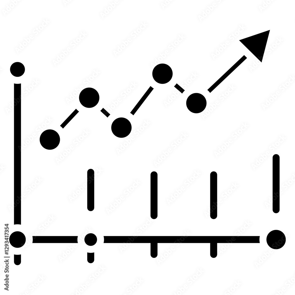 Growth Chart Vector Icon Growth Chart Vector Icon