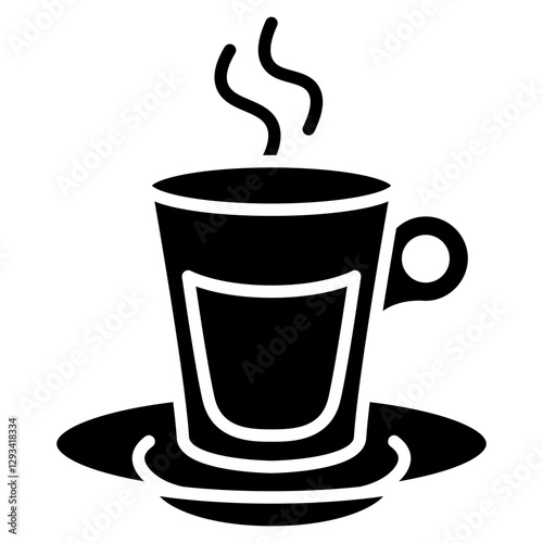 Espresso Shot Glass Vector Icon