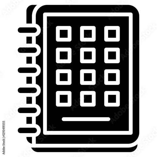 Digital Notebook Vector Icon