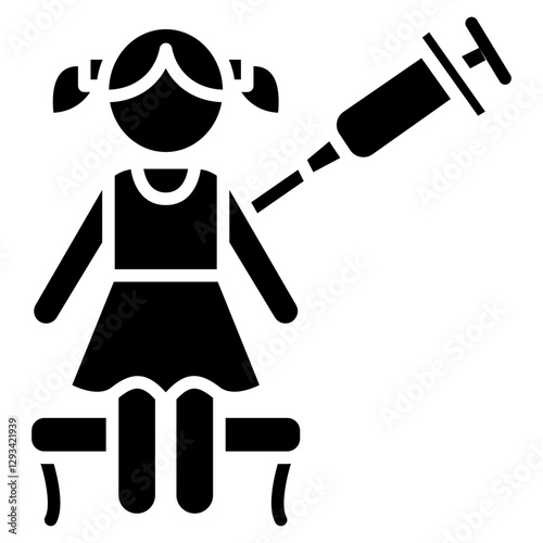 Child Vaccination Vector Icon