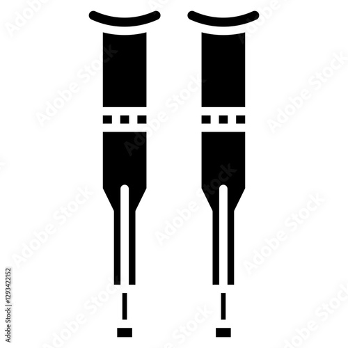 Crutches Vector Icon