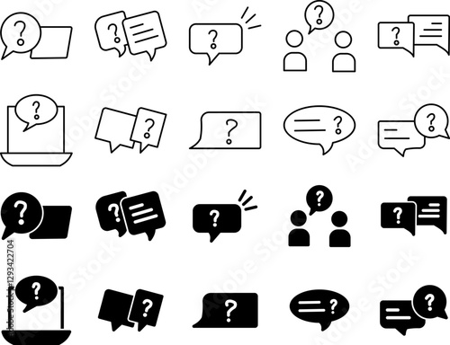 FAQ Icon Set