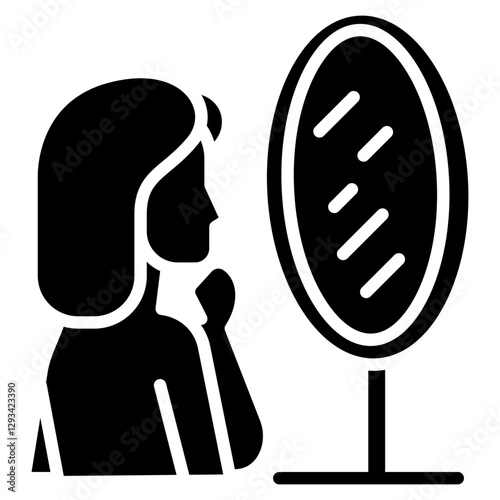 Self Reflection Vector Icon