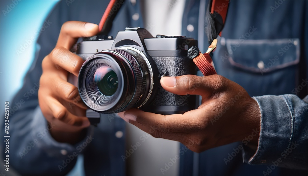 The elegance of a camera in expert hands. The elegance of a camera in expert hands.