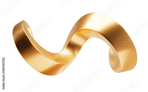 Fototapeta Naklejka Na Ścianę i Meble -  Abstract flowing curve lines, 3d rendering.