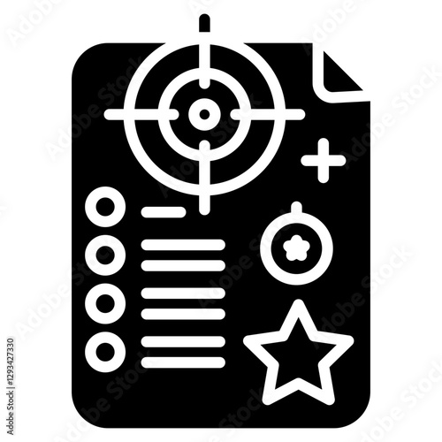 Shot List Vector Icon