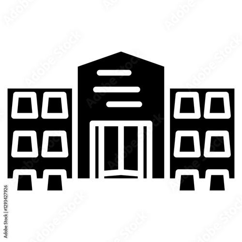 Outlet Mall Vector Icon
