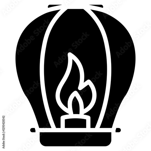 Sky Lantern Vector Icon