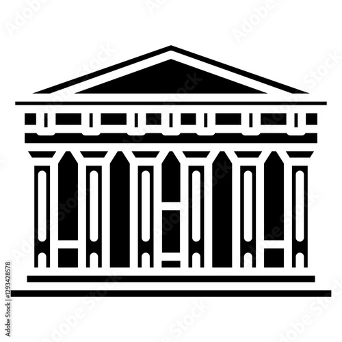 Halicarnassus Mausoleum Vector Icon