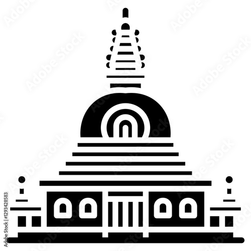 Stupa Vector Icon
