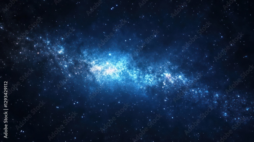 Fototapeta premium Galactic Nebula, Cosmic Dust, Starry Night, Space Background, Astronomy