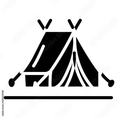 Luxury Camp Vector Icon