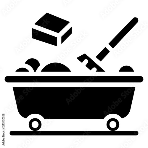 Cleaning Bathtub Vector Icon