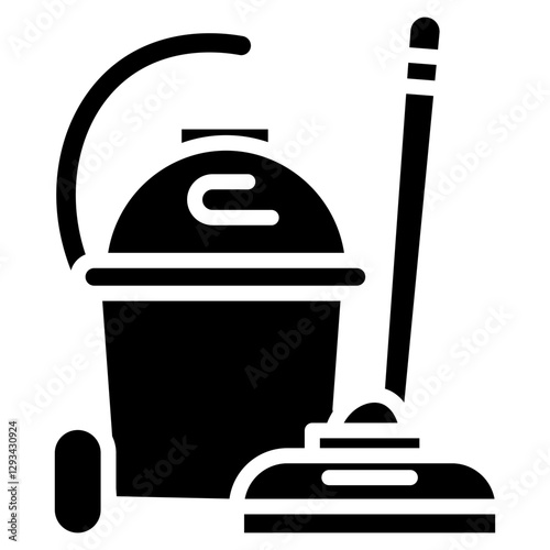 Vacuuming Sofa Vector Icon