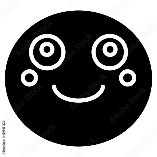 Smiling Face with Smiling Eyes Vector Icon