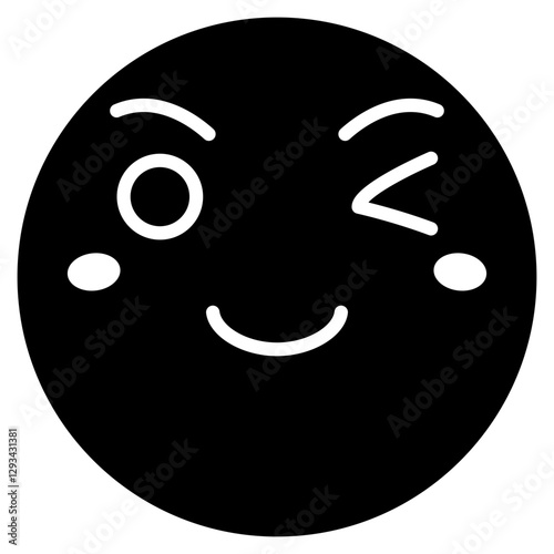 Winking Face Vector Icon