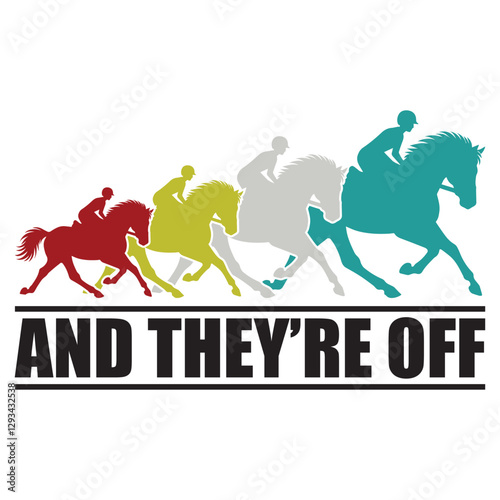Horse Racing t-shirt design vector, horse rider illustration, Equestrian Quotes Design