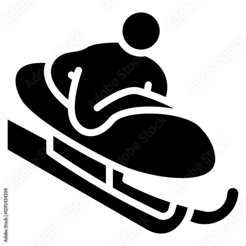 Bobsleigh Vector Icon