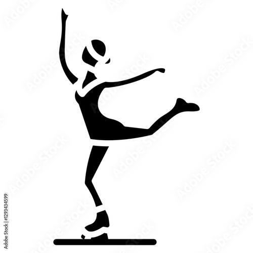 Figure Skating Vector Icon