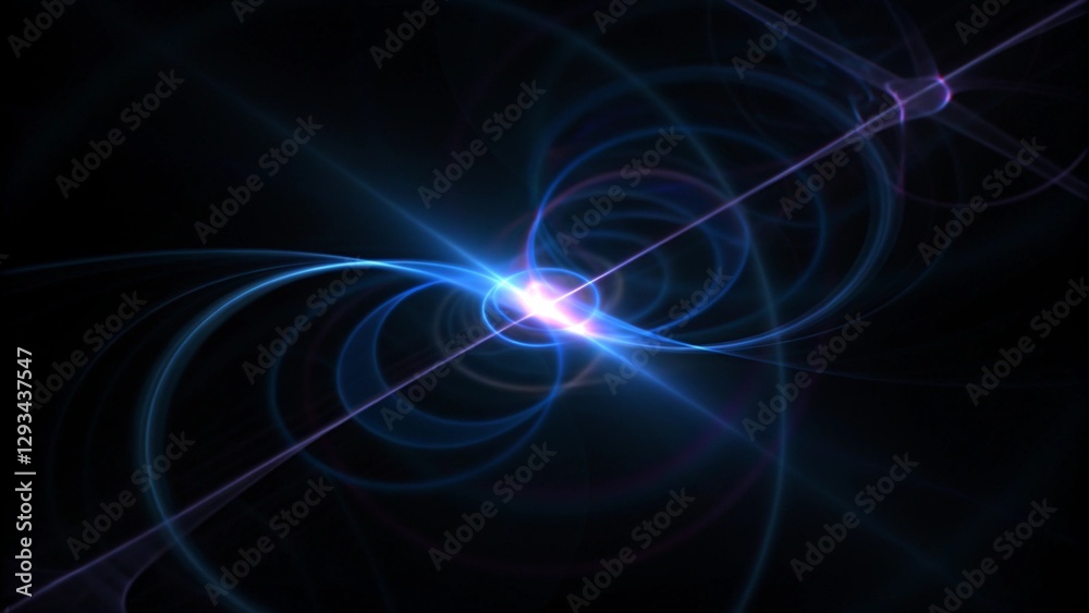 Naklejka premium Futuristic abstract energy pattern interlacement. Abstract modern technology background. 