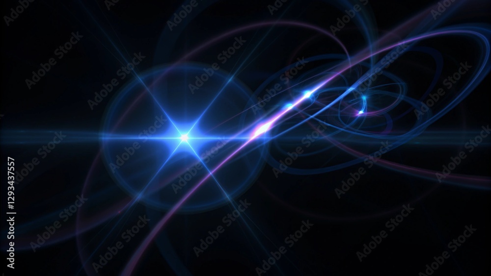 Naklejka premium Futuristic abstract energy pattern interlacement. Abstract modern technology background. 