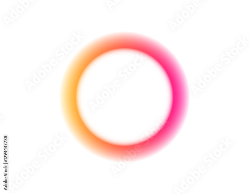 A vibrant circular gradient with colors transitioning smoothly, resembling a halo effect.