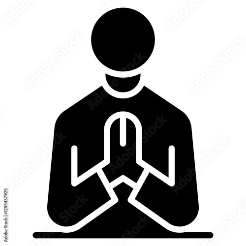 Praying Vector Icon