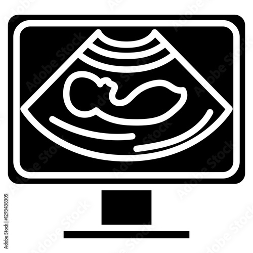 Ultrasonography Vector Icon