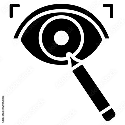 Eye Examination Vector Icon