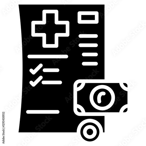 Medical Bill Vector Icon