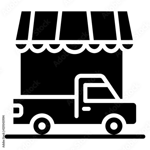 Drive Thru Pickup Vector Icon