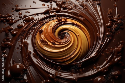 Close-up of a sweet chocolate dessert