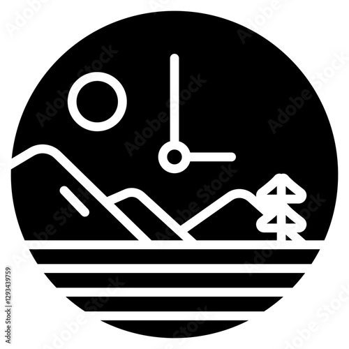 24 Hours Vector Icon