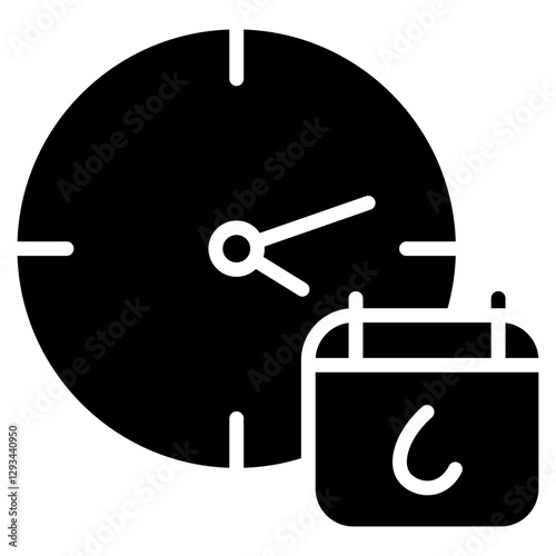 Time Plan Vector Icon