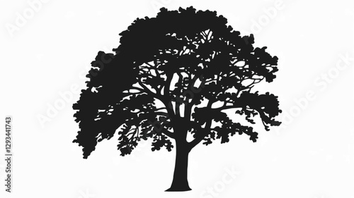 Sycamore forest tree icon - Simple Vector Illustration
