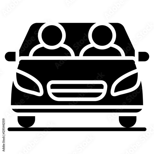 Ride Sharing Vector Icon