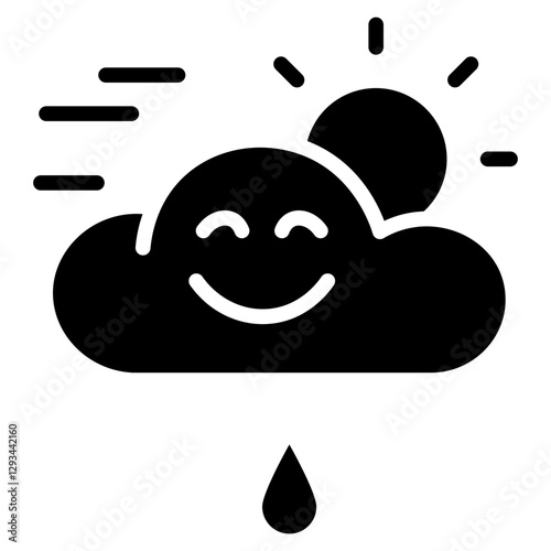 Rainy Weather Icon Vector Icon