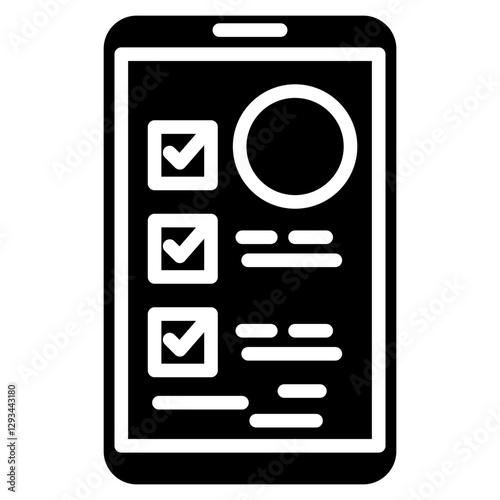 Travel Checklist App Vector Icon