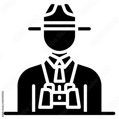 Park Ranger Vector Icon