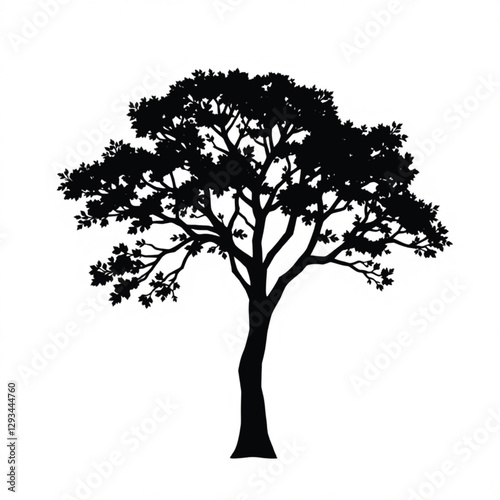 Sycamore forest tree icon - Simple Vector Illustration
